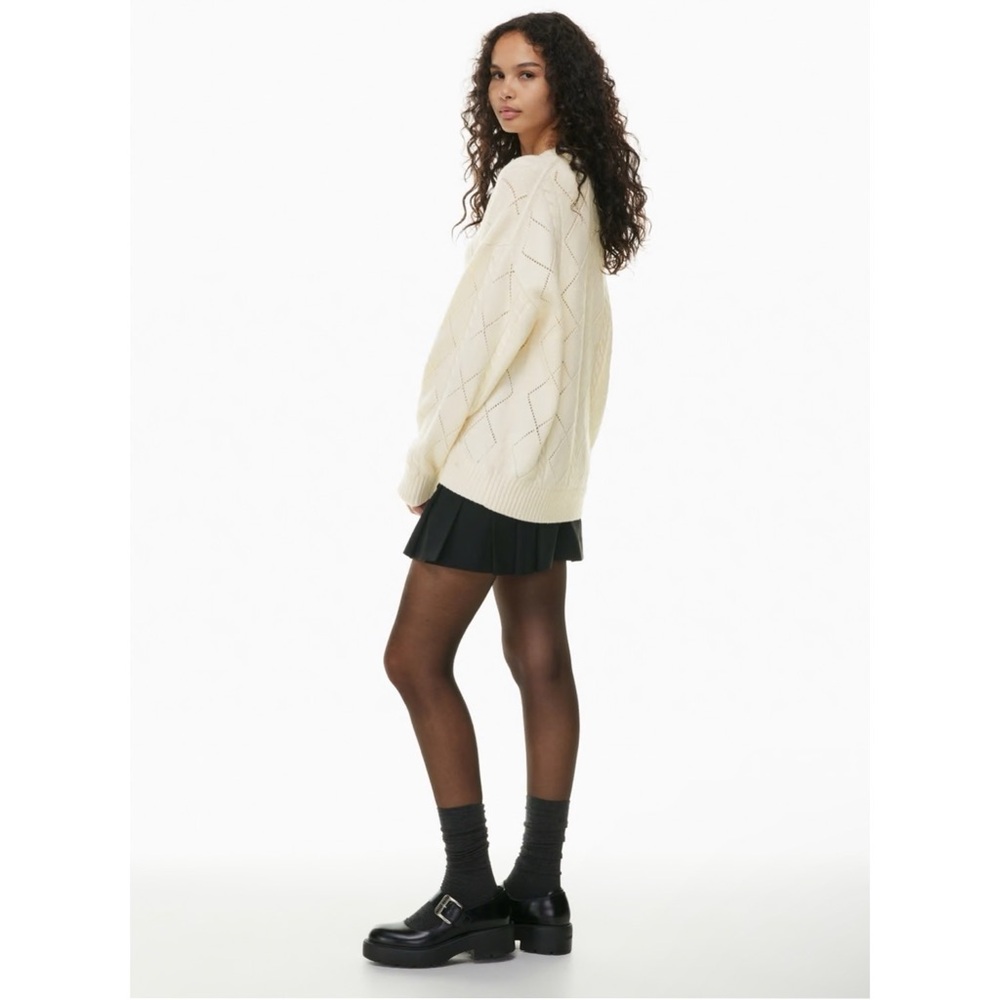 Sunday Best Peggy sweet cable sweater M whisper white